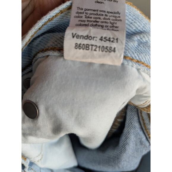 Pacsun Women's Mom Jean Denim Patchwork Colorblock Size 26 EUC - Picture 9 of 9